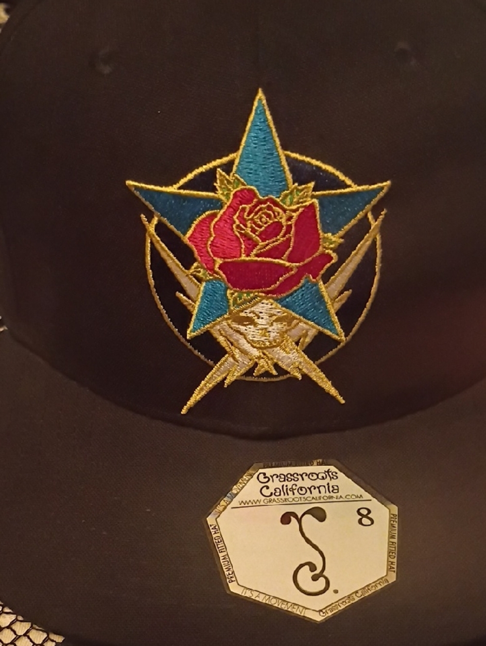 Limited Edition Stanley Mouse Dead Star Grassroots California Fitted Flat Brim